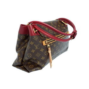 Louis Vuitton Tote Olympe Monogram Leather Bag Brown